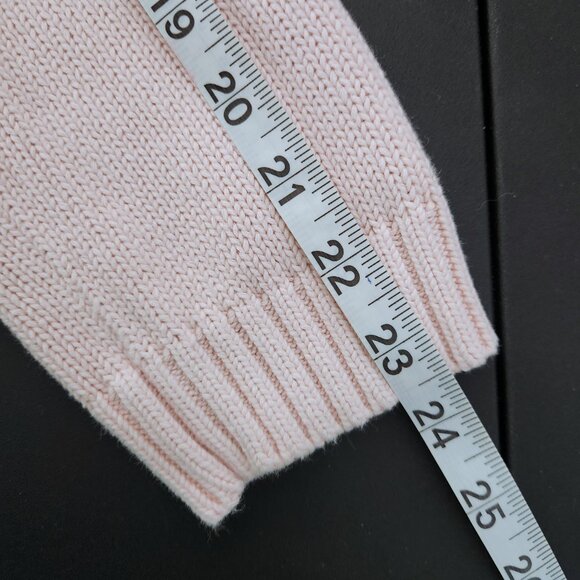 Lauren Ralph Lauren Women s 100% Cotton Light Pink V-Neck Sweater Large - Picture 11 of 13